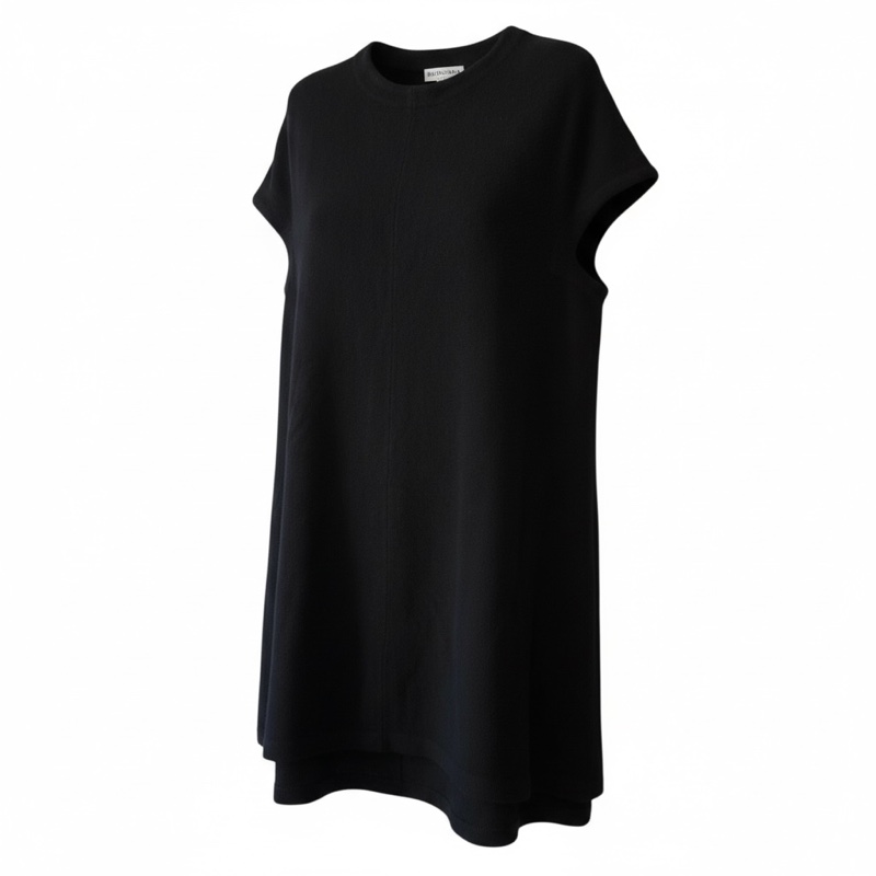 ALENCIAGA黑色羊毛短洋裝-7