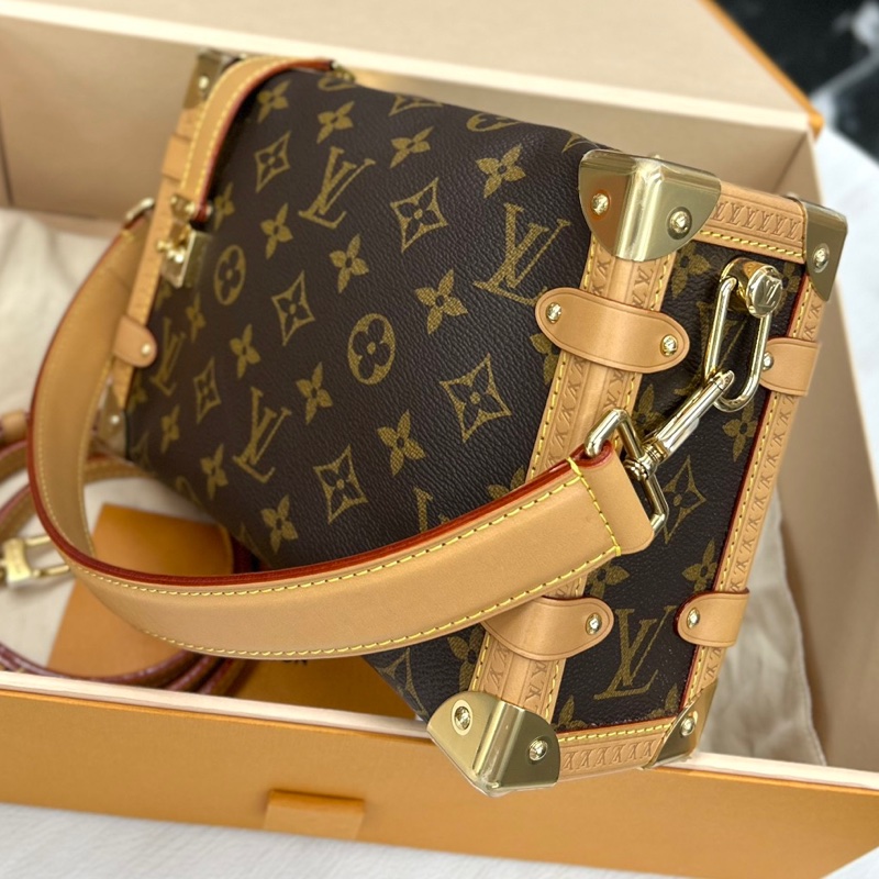 【全新品】 Louis Vuitton路易威登 LV side trunk軟盒子 中號手提肩背斜挎包-3