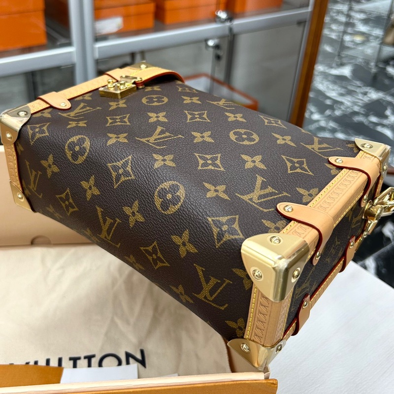 【全新品】 Louis Vuitton路易威登 LV side trunk軟盒子 中號手提肩背斜挎包-4