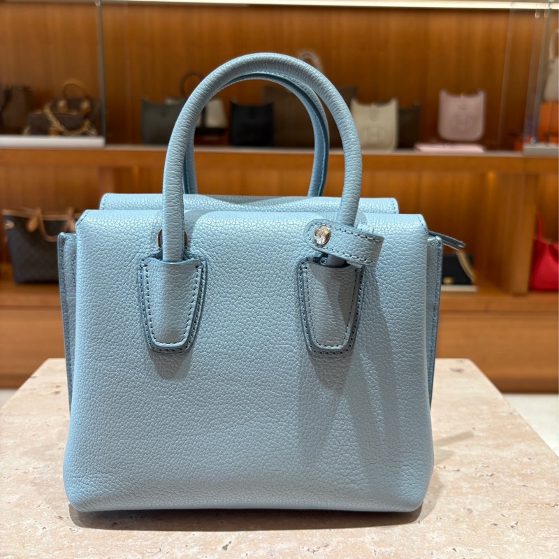 【高質感百搭小包】MCM 天藍色手提斜背包｜溫柔色調百搭氣質｜實用收納輕盈出行｜日韓系穿搭首選-1