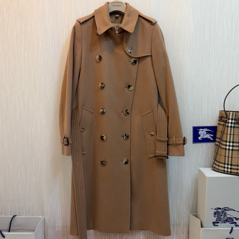 BURBERRY英國蜜色羊絨大衣UK6-4