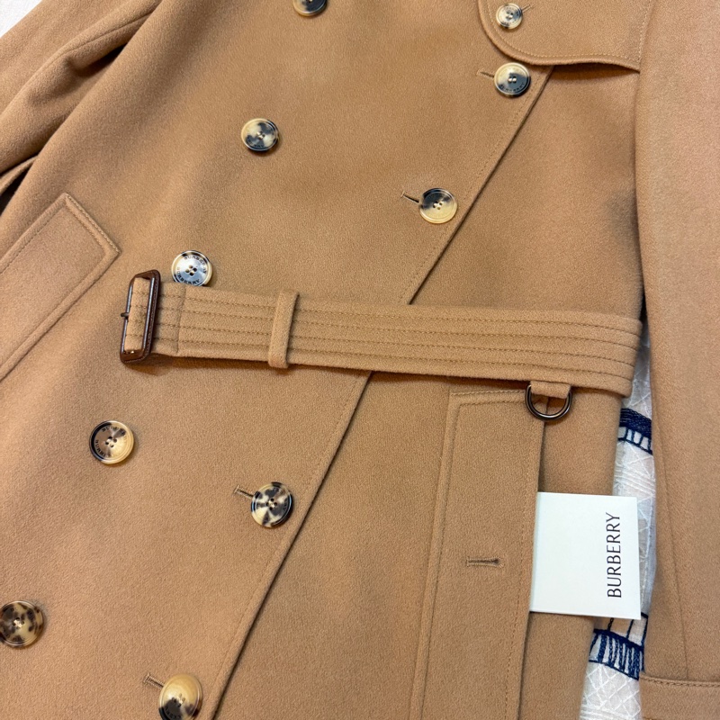 BURBERRY英國蜜色羊絨大衣UK6-8