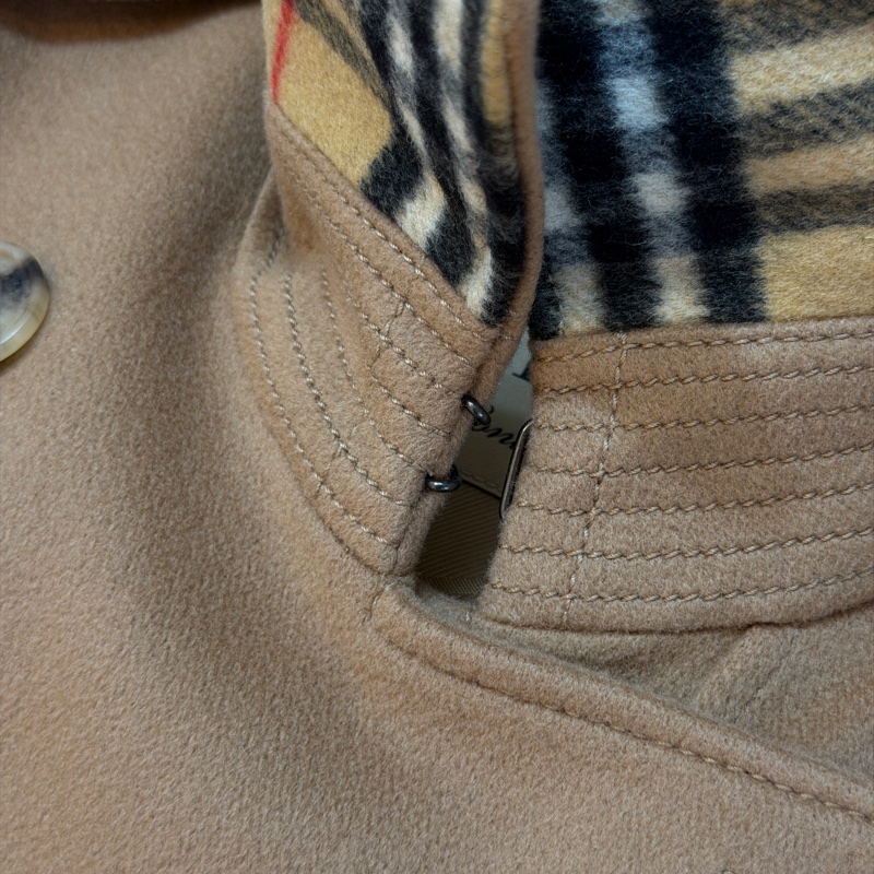 BURBERRY英國蜜色羊絨大衣UK6-9