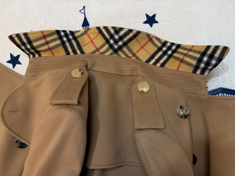 BURBERRY英國蜜色羊絨大衣UK6-11