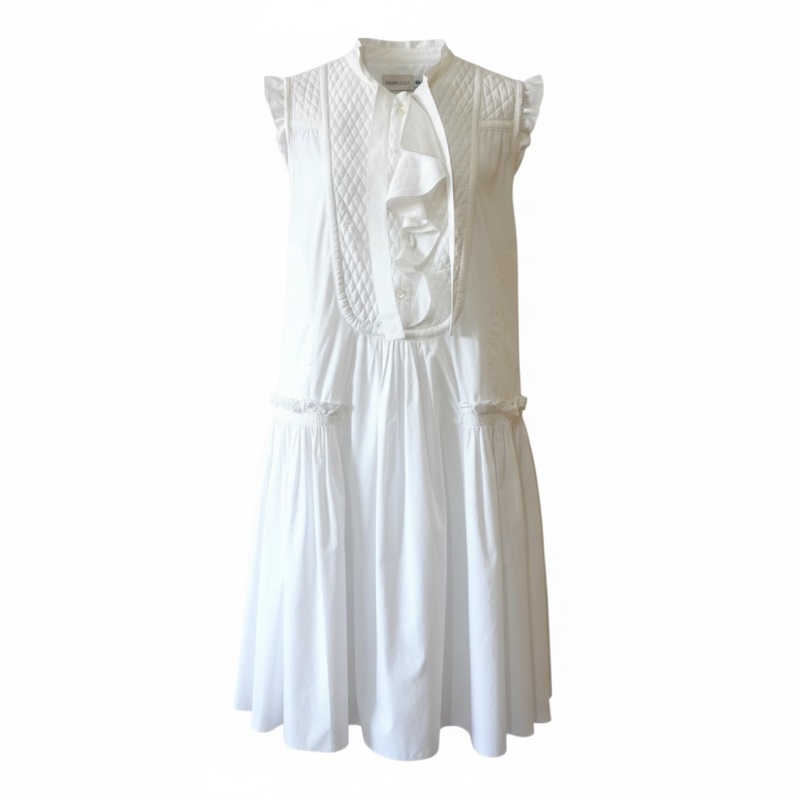 MONCLER白色甜美短洋裝-0