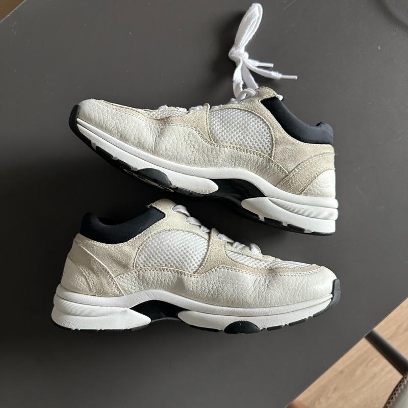 Chanel黑白熊貓運動鞋 雙c熊貓新款運動鞋98 新-5