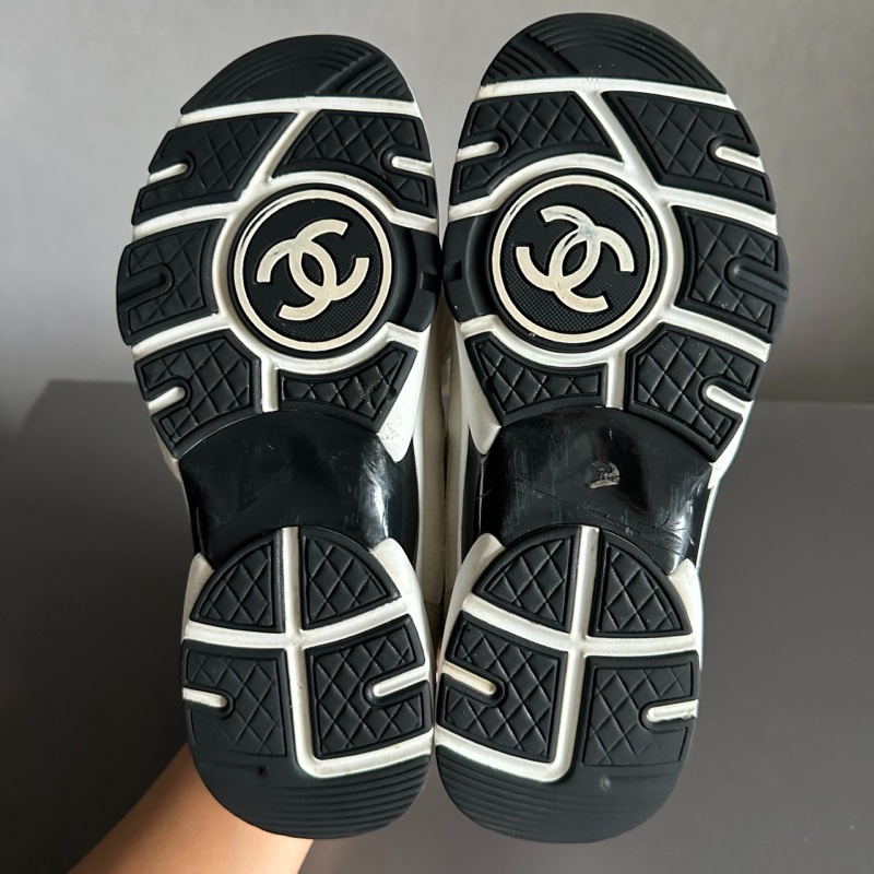 Chanel黑白熊貓運動鞋 雙c熊貓新款運動鞋98 新-6