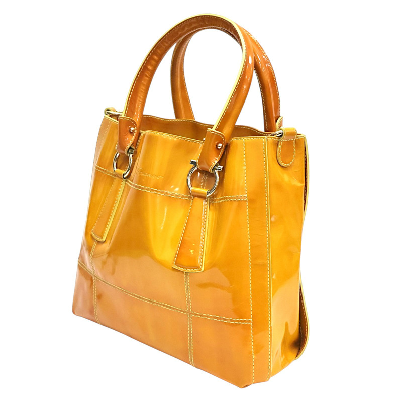 橘色 漆皮 兩用包【Salvatore Ferragamo 費拉格慕】-2