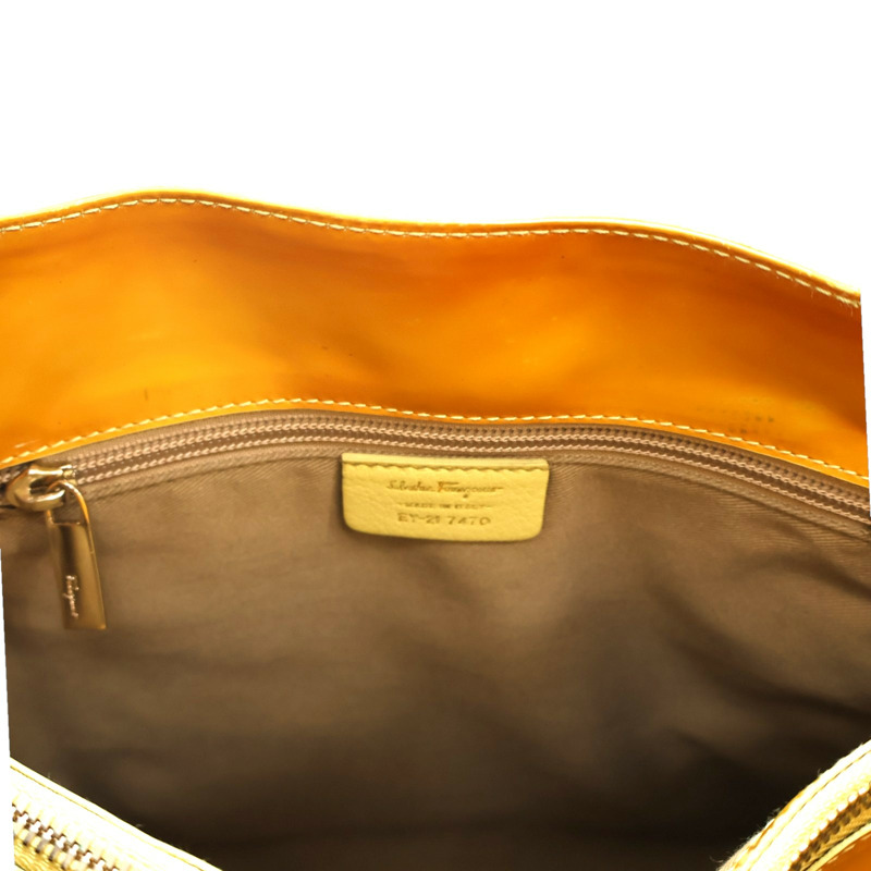 橘色 漆皮 兩用包【Salvatore Ferragamo 費拉格慕】-6