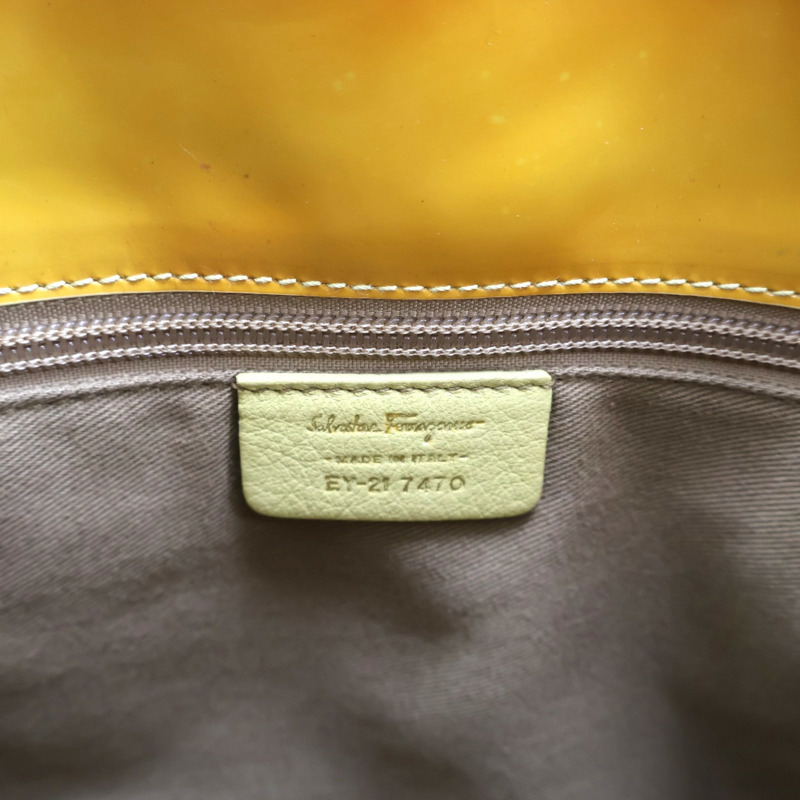 橘色 漆皮 兩用包【Salvatore Ferragamo 費拉格慕】-7