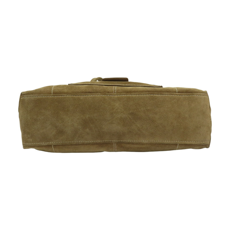 棕色 麂皮 Camoscio Frame Bag 手提包 【PRADA 普拉達】-3