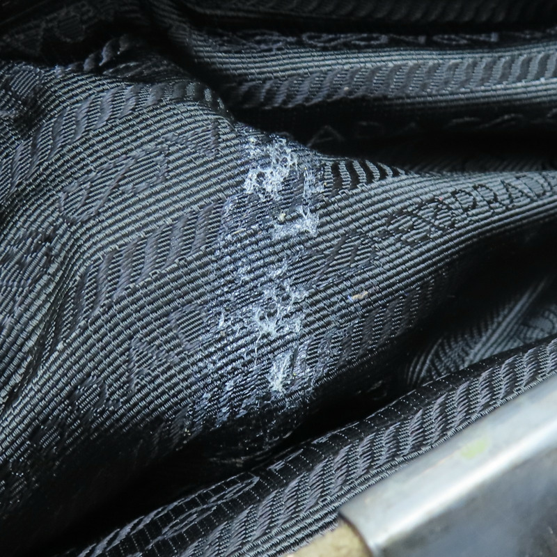 棕色 麂皮 Camoscio Frame Bag 手提包 【PRADA 普拉達】-15