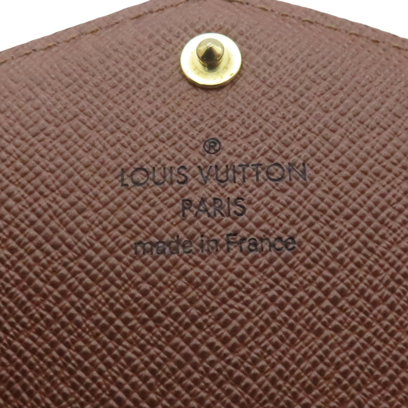 棕色 原花帆布 Sarah 扣式長夾【LOUIS VUITTON LV 路易威登】 M60531-6