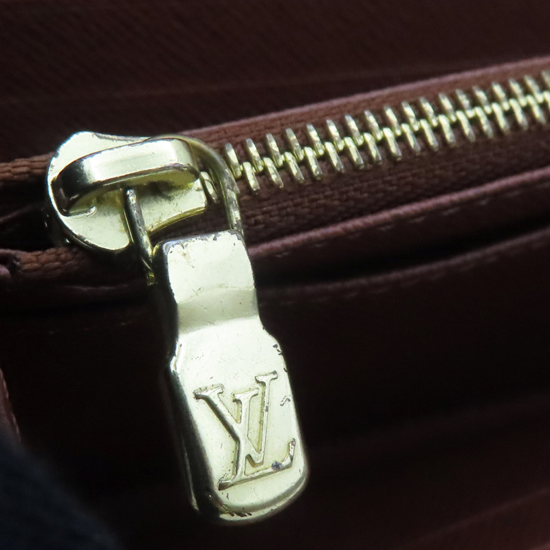 棕色 原花帆布 Sarah 扣式長夾【LOUIS VUITTON LV 路易威登】 M60531-12