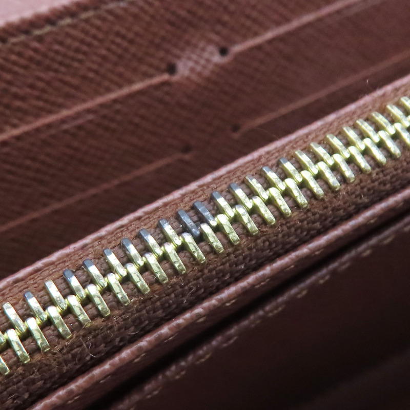 棕色 原花帆布 Sarah 扣式長夾【LOUIS VUITTON LV 路易威登】 M60531-13