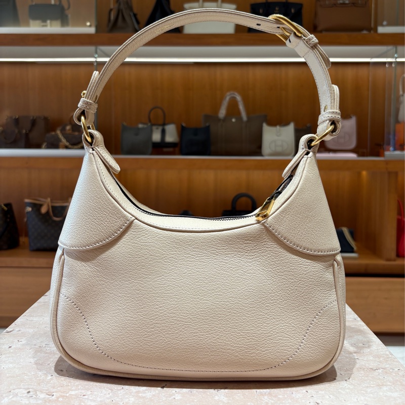 【優雅質感日常首選】Gucci Aphrodite 米白色雙G手提包|復古腋下設計|可肩背斜背|義大利製精品女包-6