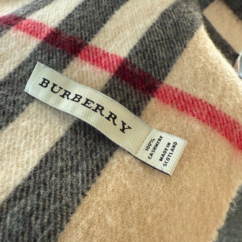 (精品特價優惠 )🌸Burberry 經典格紋羊毛大披肩/圍巾🧣-12