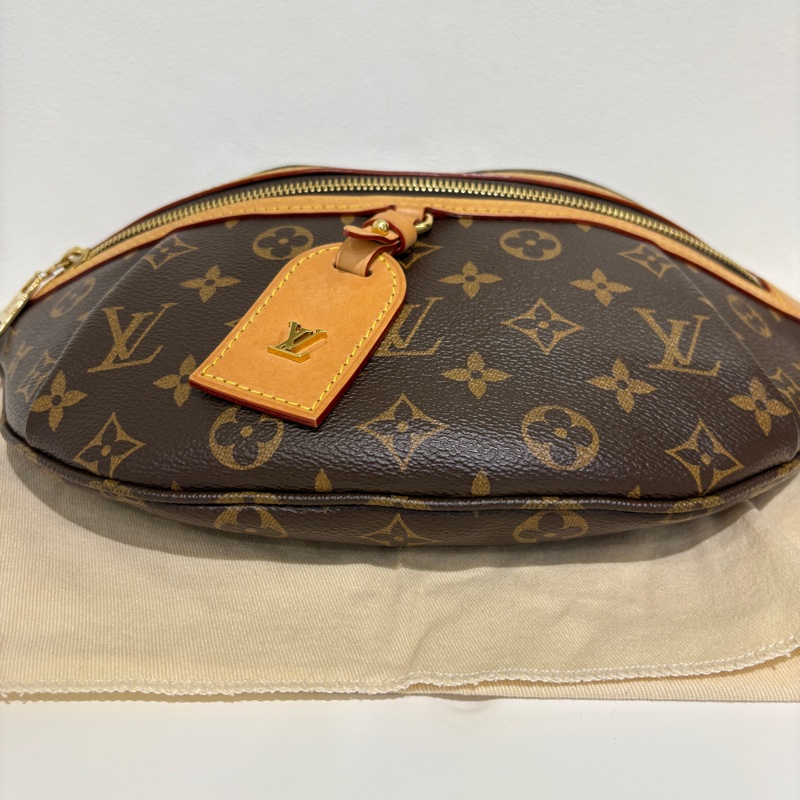 Lv 原花新款寬背帶腰包-3