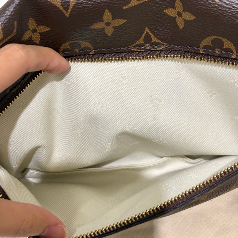 Lv 原花新款寬背帶腰包-7