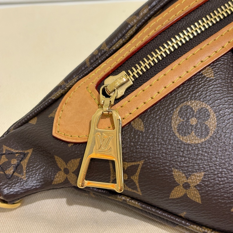 Lv 原花新款寬背帶腰包-8