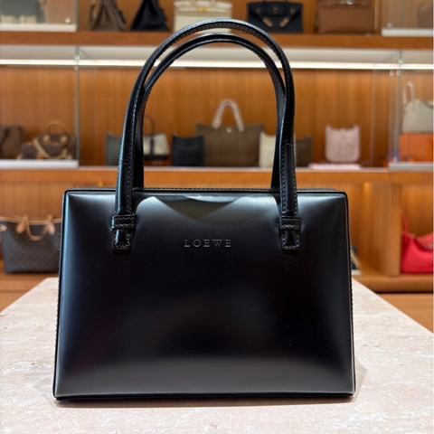 LOEWE 博物館手提小方包 黑色