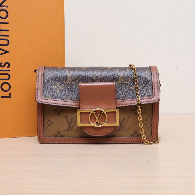 LOUIS VUITTON Dauphine達芙妮WOC拼拼色牛皮/PVC2019肩背包-0