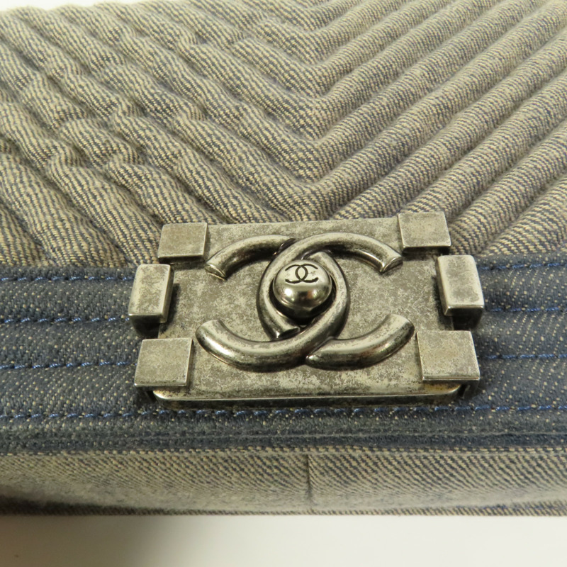 CHANEL Demin Boy 25鏈帶肩背袋-6