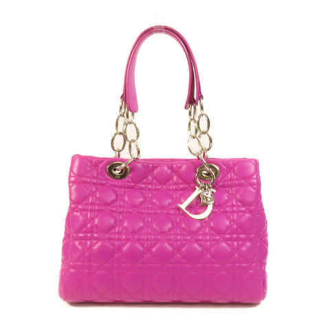 Dior 羊皮皮革Hand Bag銀扣手挽袋