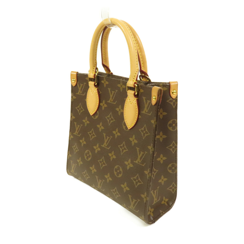 LOUIS VUITTON Monogram Sac Plat BB金扣手挽肩背兩用袋-2