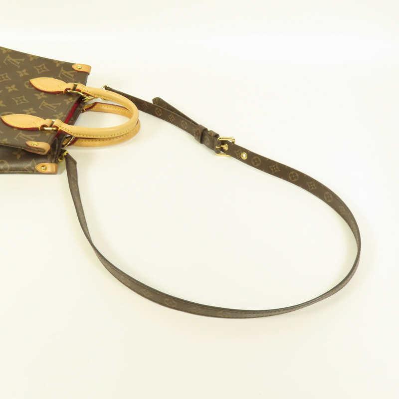 LOUIS VUITTON Monogram Sac Plat BB金扣手挽肩背兩用袋-4