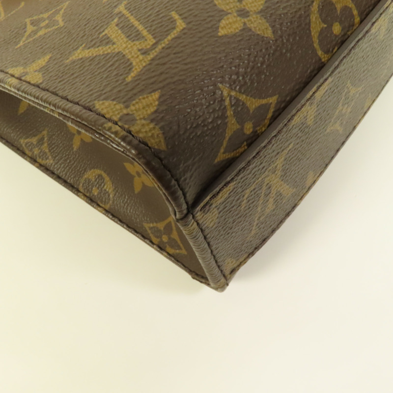 LOUIS VUITTON Monogram Sac Plat BB金扣手挽肩背兩用袋-10