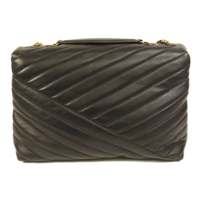 Tory Burch 羊皮皮革Kira Chevron金扣鏈帶肩背袋-1