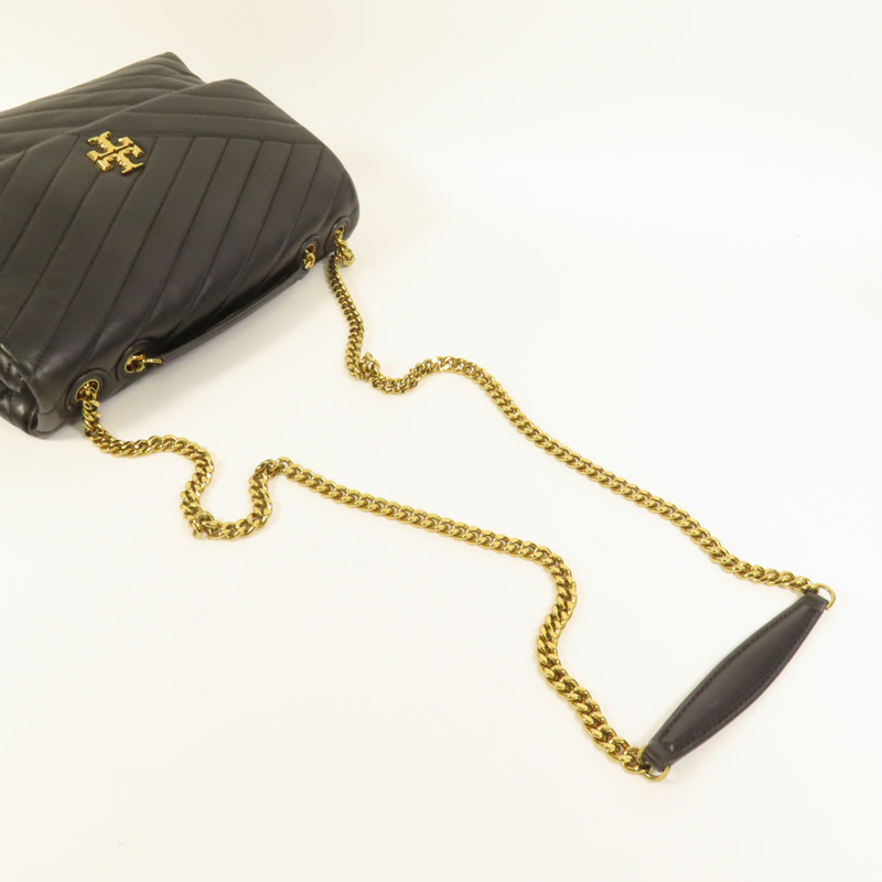 Tory Burch 羊皮皮革Kira Chevron金扣鏈帶肩背袋-4