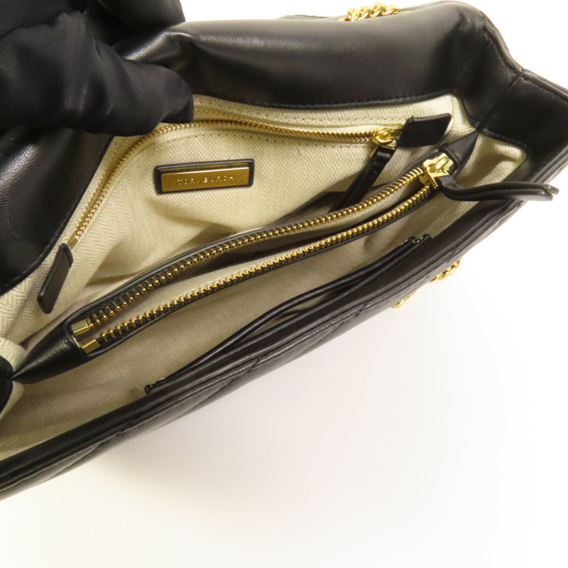 Tory Burch 羊皮皮革Kira Chevron金扣鏈帶肩背袋-5