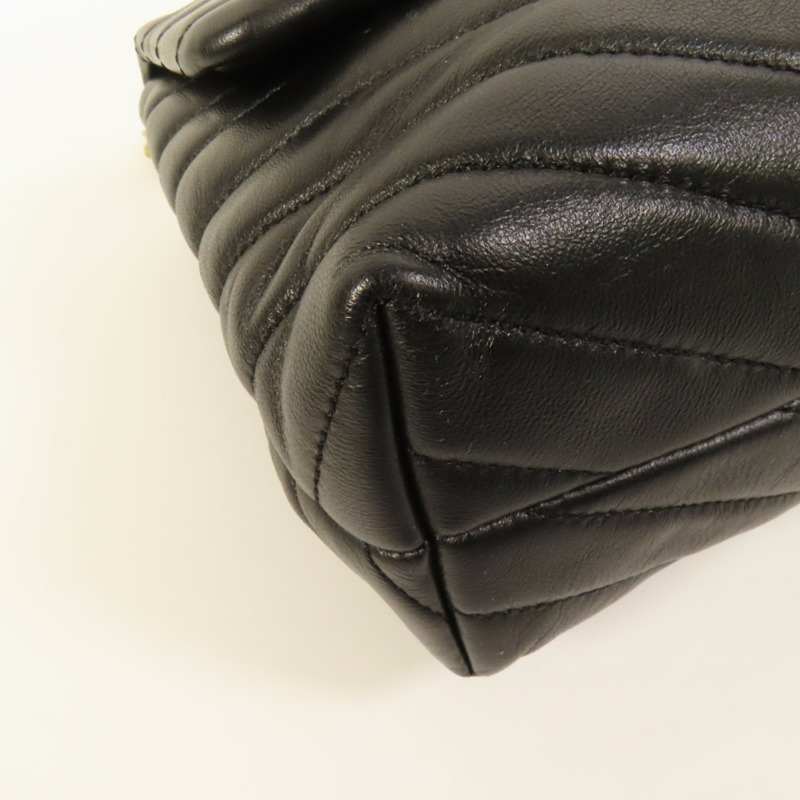 Tory Burch 羊皮皮革Kira Chevron金扣鏈帶肩背袋-11