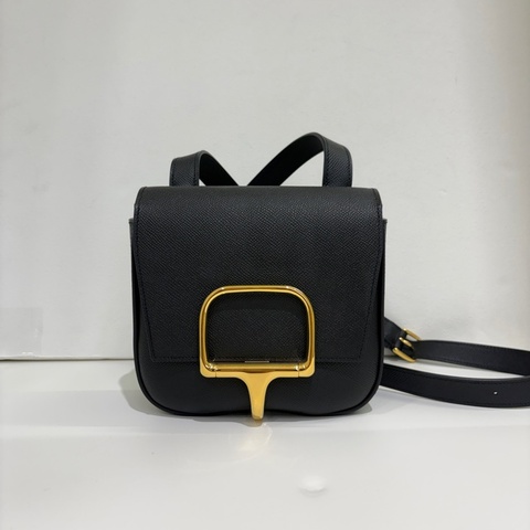 Hermes Della黑金釦Epson斜背包