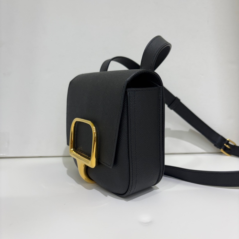 Hermes Della黑金釦Epson斜背包-1
