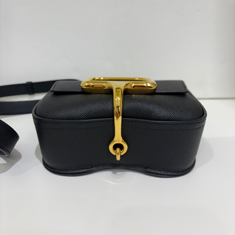 Hermes Della黑金釦Epson斜背包-3