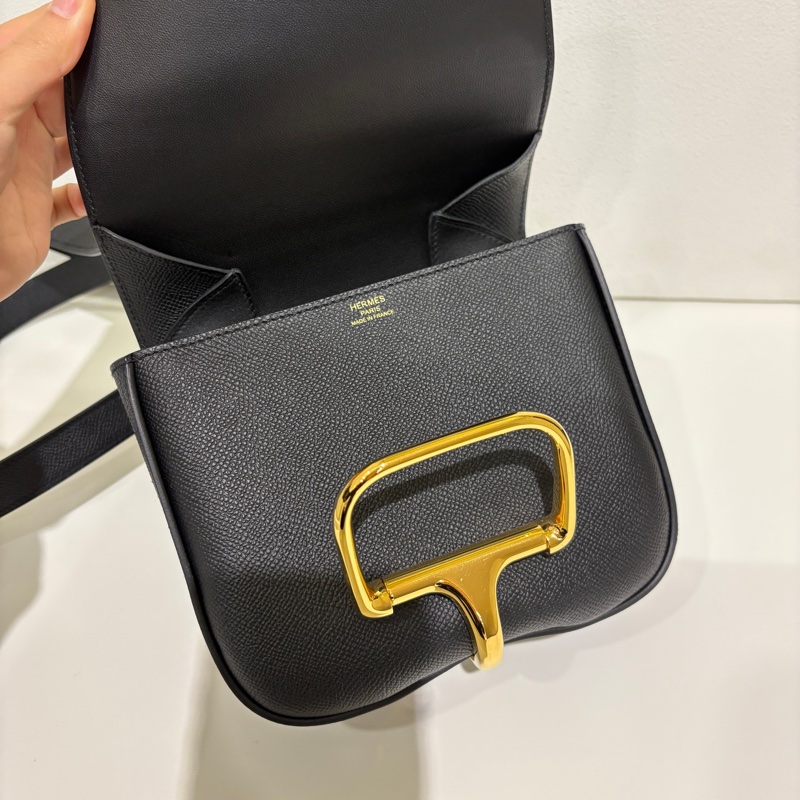 Hermes Della黑金釦Epson斜背包-7
