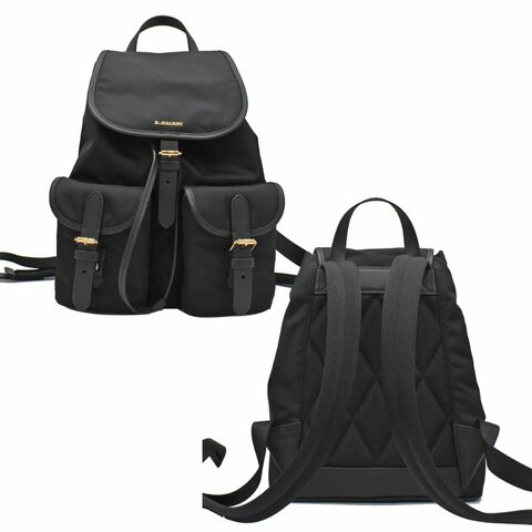 【門市全新現貨】BURBERRY尼龍束口後背包(附原廠防塵袋)