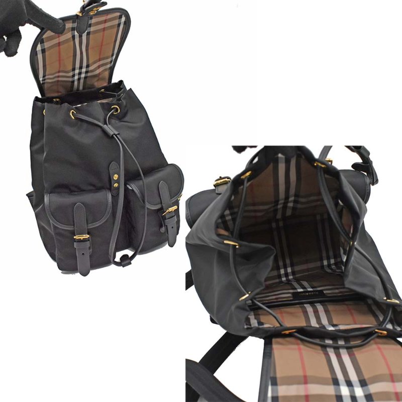 【門市全新現貨】BURBERRY尼龍束口後背包(附原廠防塵袋)-2