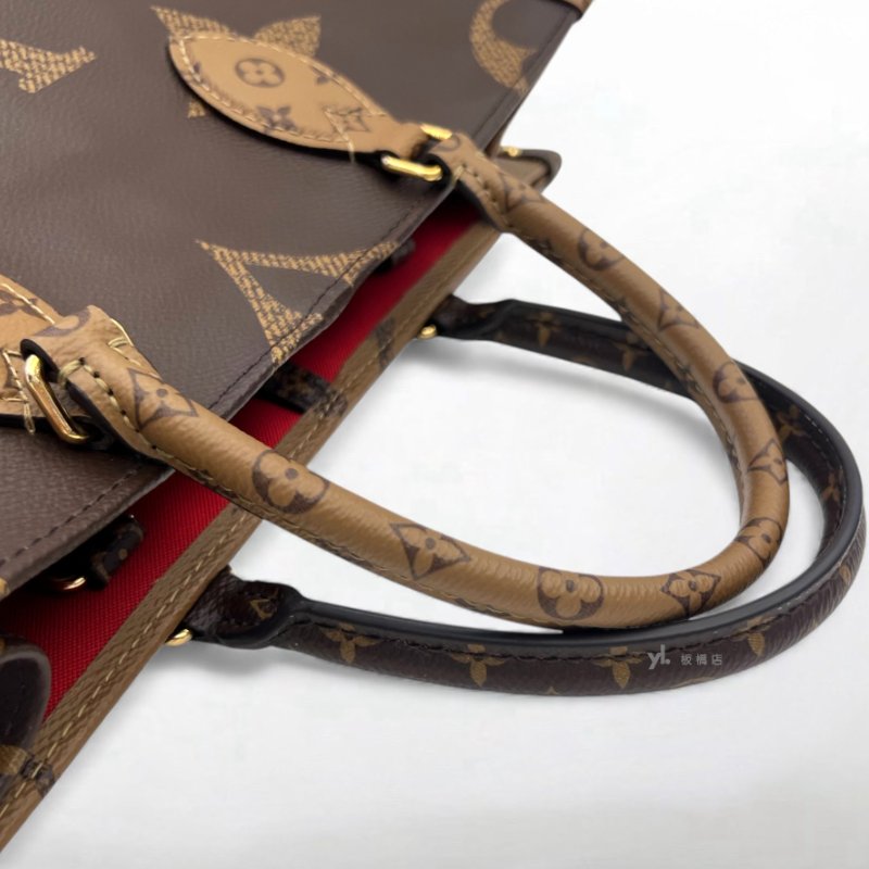 LV包包 OnTheGo MM雙色原花肩背包M45321-6