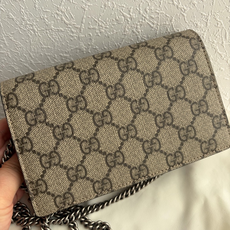 Gucci 咖啡變mini酒神鏈包❣️-1