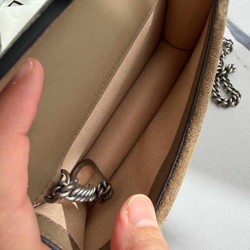 Gucci 咖啡變mini酒神鏈包❣️-8