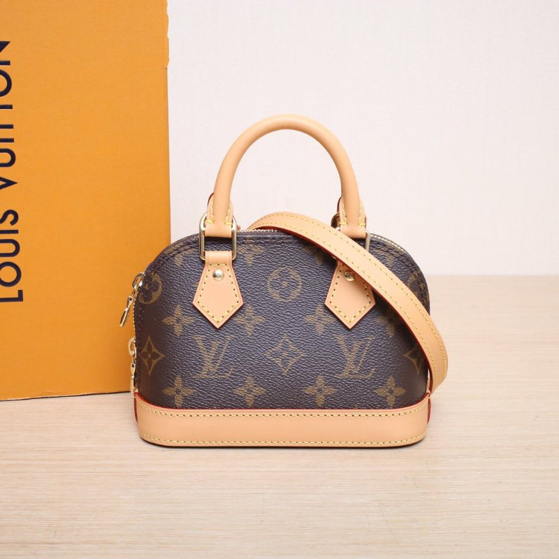LOUIS VUITTON 老花PVC晶片ALMA貝殼包NANO18肩背包-0