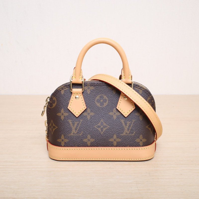 LOUIS VUITTON 老花PVC晶片ALMA貝殼包NANO18肩背包-1