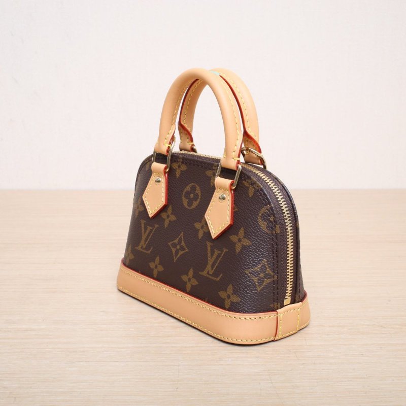 LOUIS VUITTON 老花PVC晶片ALMA貝殼包NANO18肩背包-3