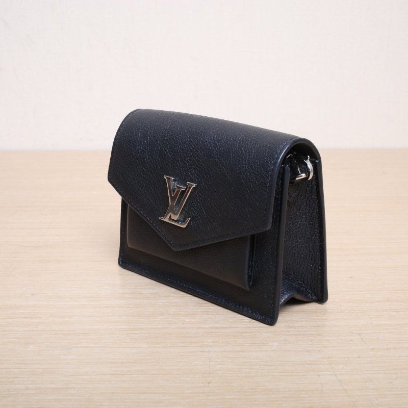 LOUIS VUITTON 黑色牛皮2020Mylockme超mini肩背包-3