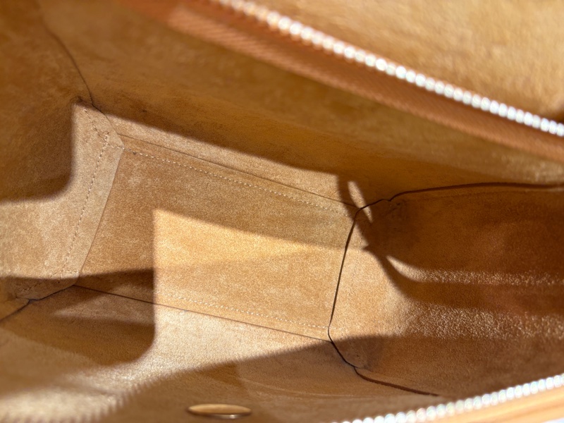 【經典不敗、優雅出行】CELINE NANO 鯰魚包|黃咖皮革|法式質感小號手提斜背包 20cm-11