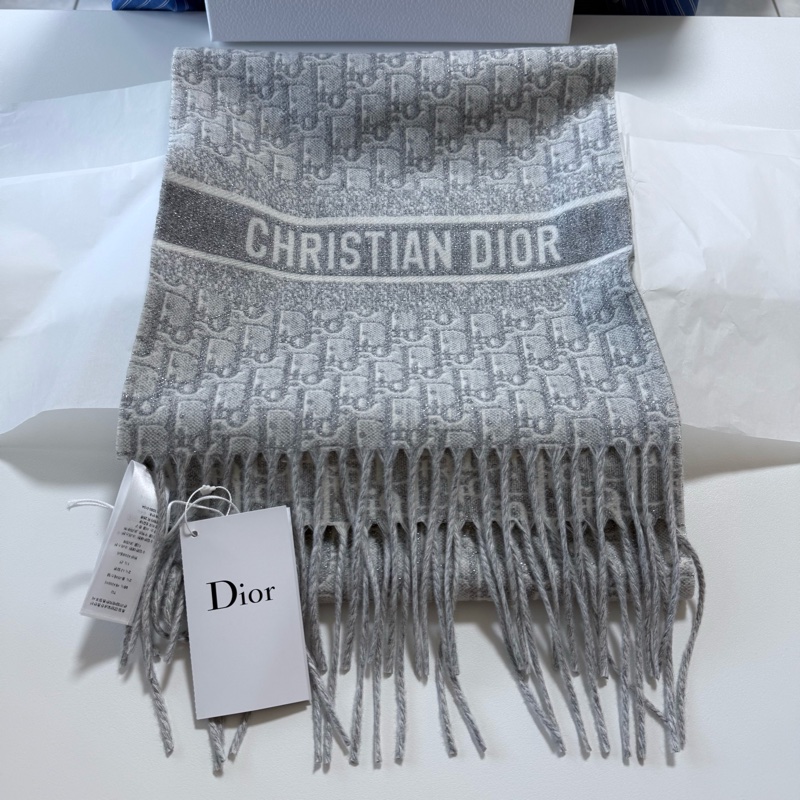 Dior 灰色圍巾🧣-7
